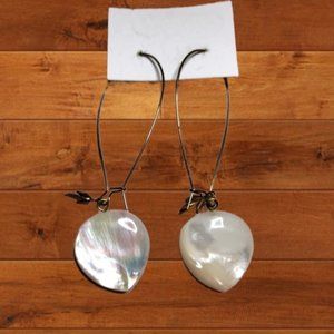 Mexican hand-made earrings- Pearl tone